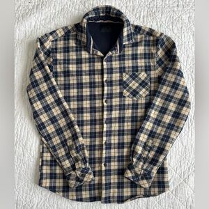Nomad Checkered Navy and Cream Shirt